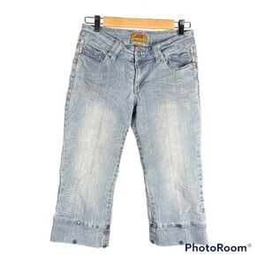 RAW Blue Lady Premium Denim Capris Juniors Size 5/6